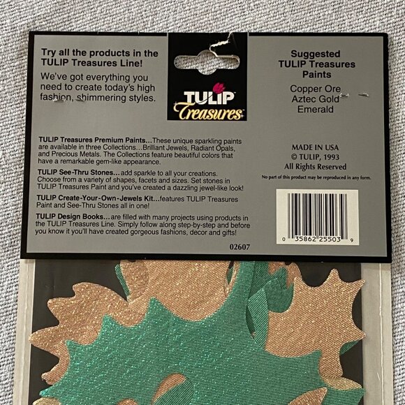 Vintage 1990s Tulip Treasures Autumn Harvest Iron On Applique Kit No. LT03 - Picture 3 of 5